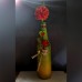 Bottle art gift with Floral Décor