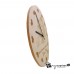 Wooden Engraved Round Wall Clock