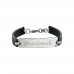 Black Steel Name Engraved Men's Bracelet