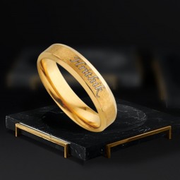 Personalized engraved gents ring