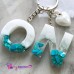 Resin Keychain - 2 Letters with Name