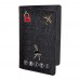 Personalized passport cover Glitter black