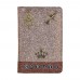 Personalized Passport Cover Glittering Gold & Brown
