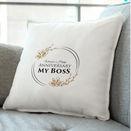 Wish you a happy anniversary my boss pillow