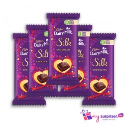 Cadbury Dairy Milk Silk Valentine Chocolate Bar- 5 x 60 g