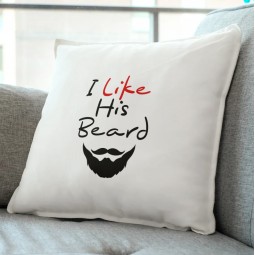 I Like His Beard Pillow
