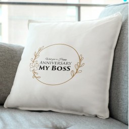 Happy anniversary my boss pillow